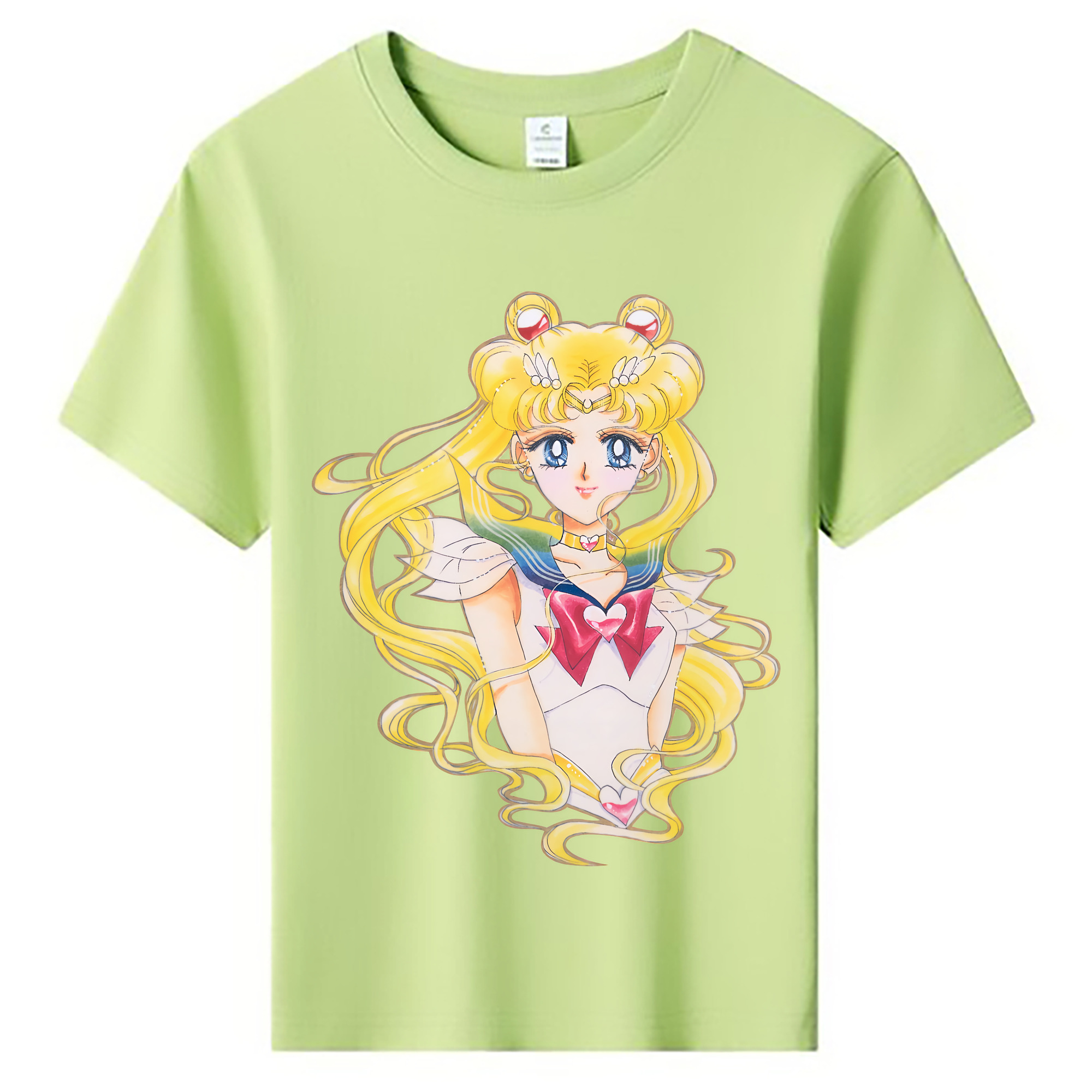 （画像用） 美少女戦士セーラームーン 月野 うさぎ つきの うさぎ Sailor Moon Tsukino Usagi 綿100％キッズTシャツ（フロントプリント）